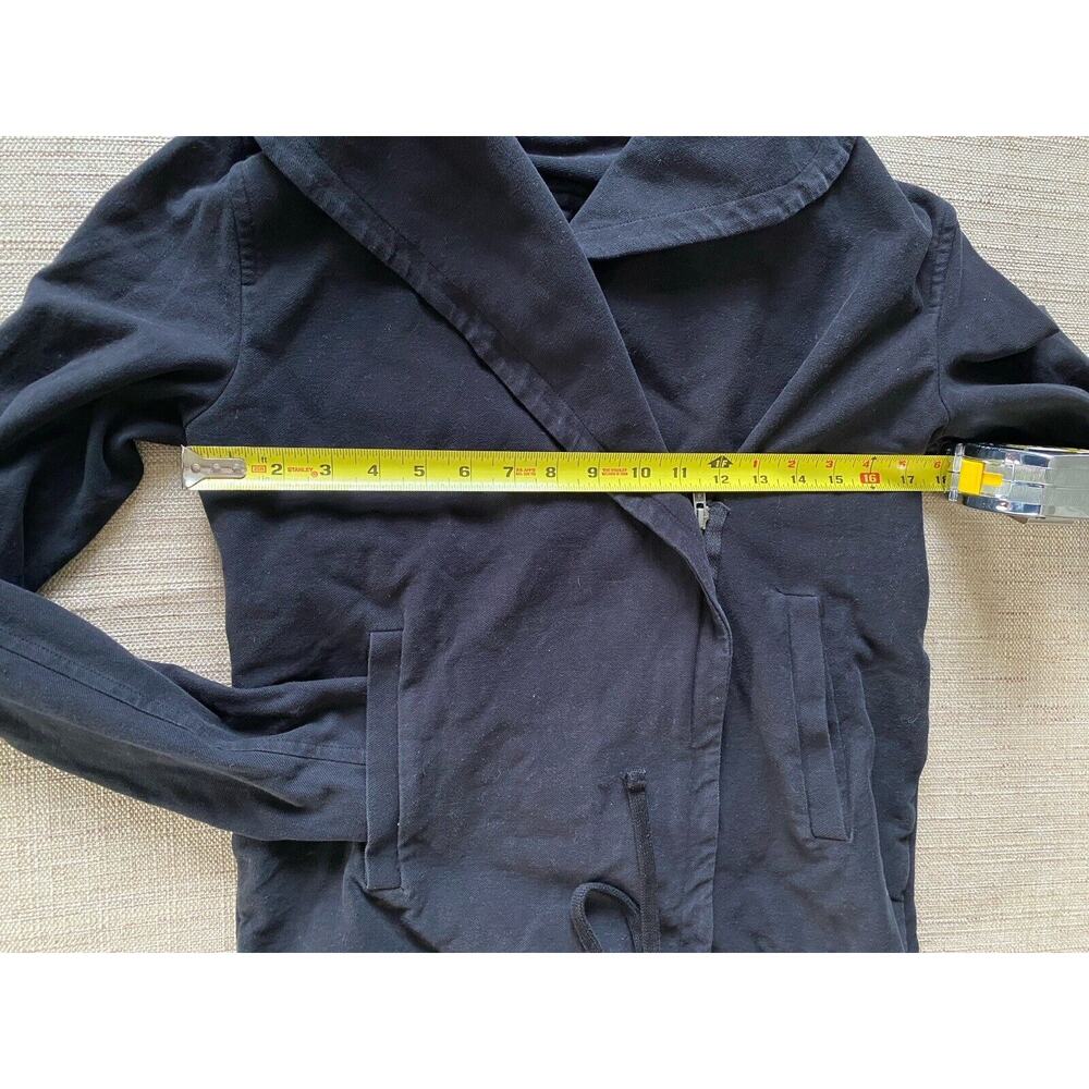 JAMES PERSE Women’s Cotton Blend riders jacket Black Stretch Moto 1 - Picture 4 of 10